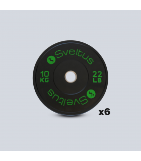 10kg Training Disc Pack x6