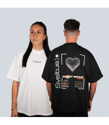 Maglietta oversize unisex "HEARTBEAT