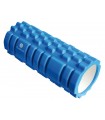 Foam roller with grid blue