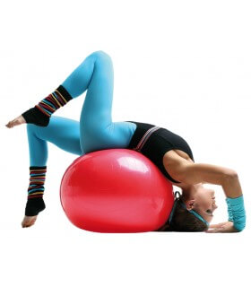 Gymball rouge Ø65 cm vrac