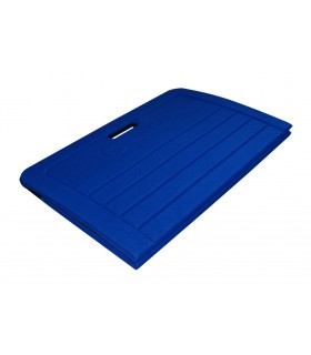 Foldable foam mat blue 140x60 cm