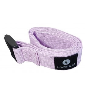 Sangle de yoga lilas fourreau