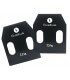 Steel plate with handles 2.5 kg x2