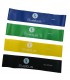 Set of 4 aerobic latex bands