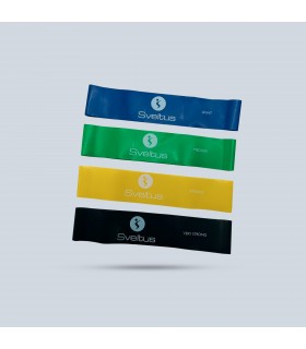 Set of 4 aerobic latex bands