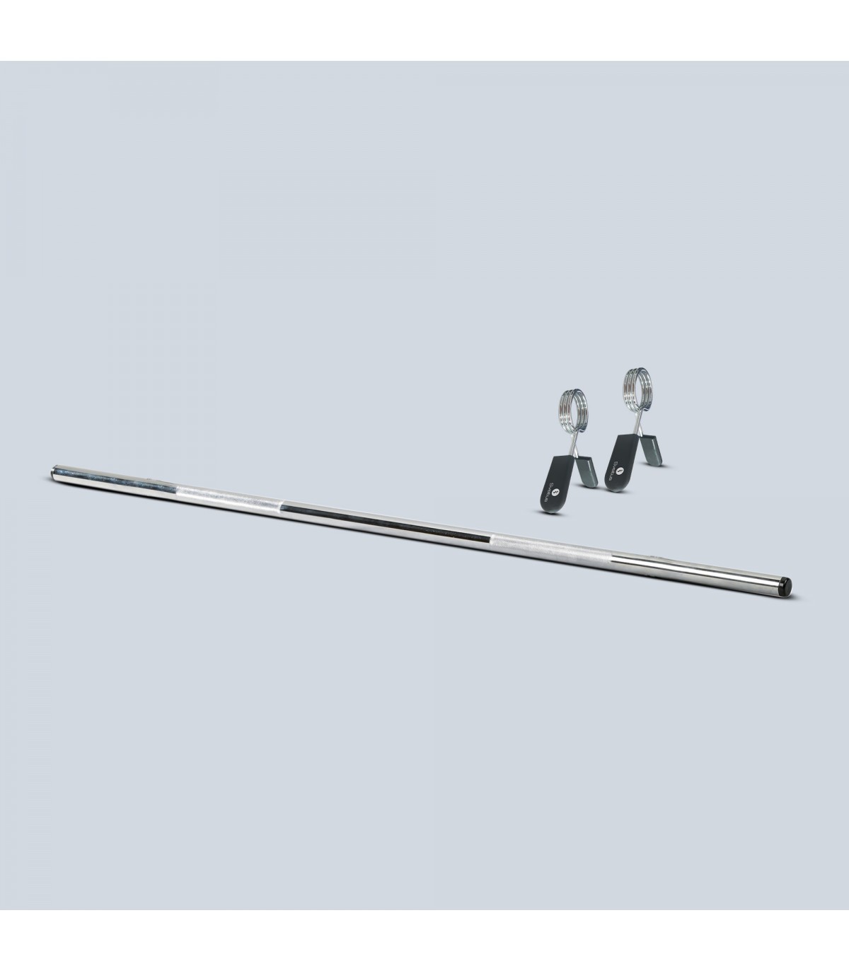sveltus Barre acier + 2 stop disques