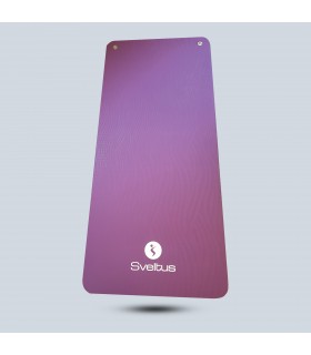 Pruim/grijs studiotapijt 140x60 cm