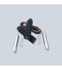 Weighted leather skipping rope